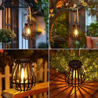 Solar Lanterns Outdoor Waterproof: Metal Hanging Lights - Image 7