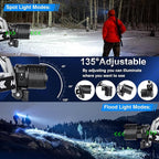 Bud K Rechargeable LED Headlamp, 1200 Lumens Super Bright Headlamp Flashlight - Image 4