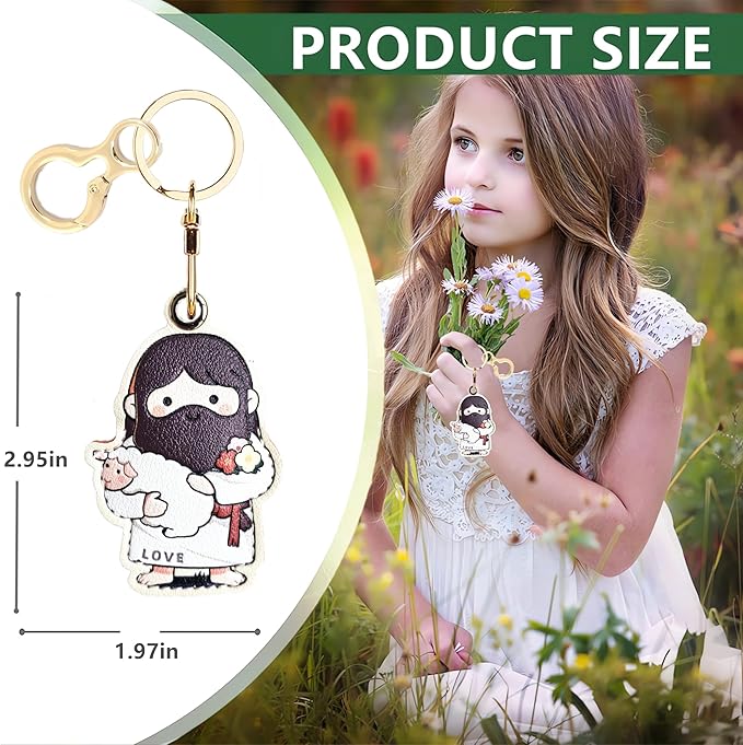 Leather Keychain Holder Case Compatible - Image 2