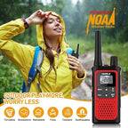 Rechargeable Walkie Talkies Long Range, 3 Pack Walkie Talkies - Image 4
