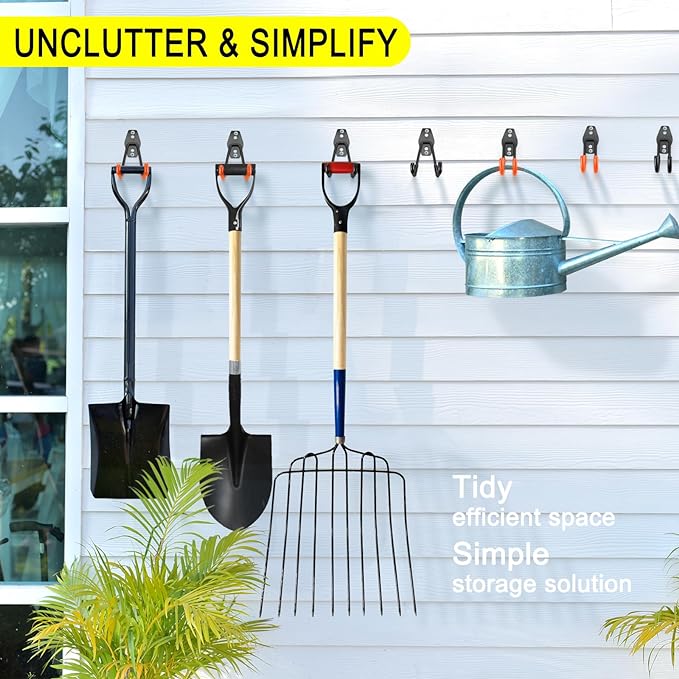 10 Pack Garage Hooks Heavy Duty Storage Organizer Wall Mount Power and Garden - Image 5