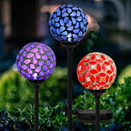 VCUTEKA Solar Garden Decorative Lights Outdoor, Mosaic Solar Light Waterproof - Image 7