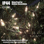 HISHINY Christmas Lights 100 Count Clear Christmas Tree Lights String - Image 3