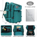 Military Tactical Backpack 45L/25L 3 Day Assault Pack Molle Daypack Hiking - Image 2