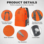 HOLYLUCK 20L Lightweight Packable Hiking Daypack Foldable Backpack - Image 4