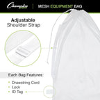 Champion Sports Mesh Equipment Bag – Heavy-Duty Nylon Drawstring Bag - Image 3