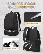 Gym Backpack for Women Men, Cheer bag, Lightweight Gym Bag - Image 3
