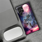 for Samsung Galaxy S23 Ultra Case, Star Two Wolfs Howling Pattern Graphic - Image 7