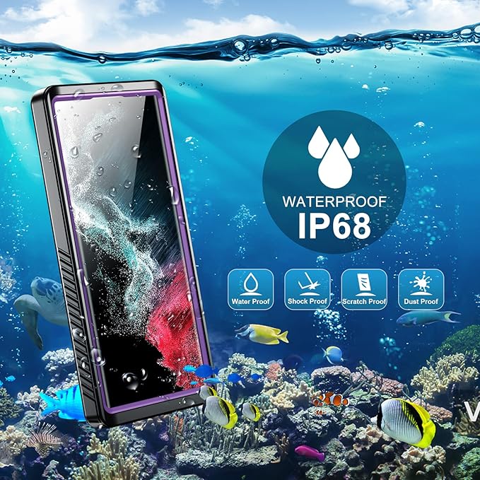 SPIDERCASE Designed for Samsung Galaxy S22 Ultra Case, Waterproof Built-in - Image 7