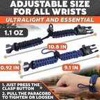 Paracord Bracelets for Men and Women – Adjustable Survival Paracord Bracelet - Image 2