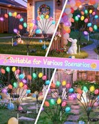Upgraded 4 Pack Solar Easter Egg Lights Outdoor, Colorful Swaying Firefly Lights - Image 7