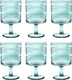 Beaded 14 oz Durable Acrylic Wine Glasses, Shatter-Resistant and by AbodeHomewares-TheDesignDestinationforTabletopDrinkwareKitchenandPet