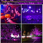 Selarlyt 2 Pack Solar Christmas Lights Outdoor, 72FT 200 LED Solar String Lights - Image 6