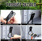 MorningRo 2 Pack Shed Accessories Multi Purpose Shed Hooks Metal Power Tool - Image 4
