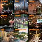Achin Outdoor String Lights 150 Feet LED Waterproof Patio Lights - Image 6