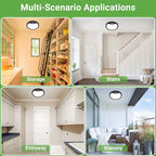 zemty 12inch Motion Sensor Ceiling Lights Wired, 24W 2400lm 3CCT/3 Mode/30-120s - Image 7