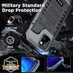 Mitywah Waterproof Case for iPhone 13, Heavy Duty Military Grade Drop - Image 4