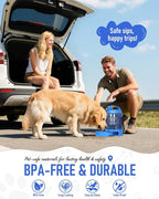 Portable Dog Travel Water Bottle, 77oz Large Dog Water Bowl Dispenser Portable - Image 2