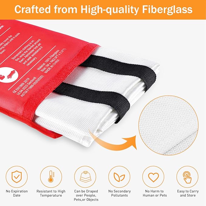 Mondoshop Fire Blanket for Home and Kitchen - Image 6