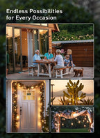 Brightown 30FT LED Outdoor String Lights, Plug-in Waterproof Patio Lights - Image 4