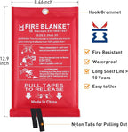 Fire Blanket for Home Emergency Survival – Fiberglass Suspend Fire Flames - Image 3