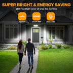 LUTEC 32W 3500LM Integrated Dual-Head LED Flood Light Outdoor, Switch - Image 2
