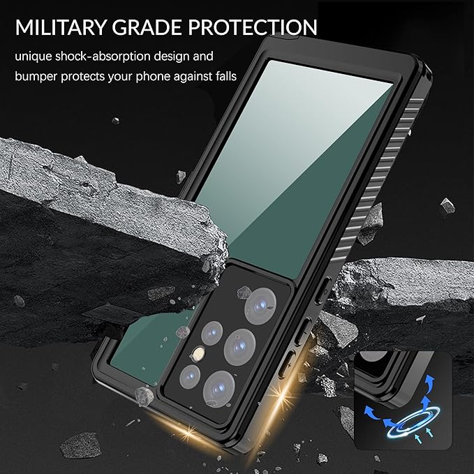 for Samsung Galaxy S22 Ultra Case, IP68 Waterproof Dustproof Case, Full Body - Image 3
