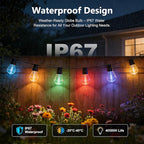 Beizelte Outdoor String Lights, 300FT RGB+IC Outside Light Dimmable - Image 2