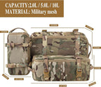 PETAC GEAR 3 PCS Tactical Modular Packing Cubes, Large Capacity Mesh Storage Bag - Image 3