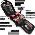 Survival First Aid Kit with Israeli Bandage, Chest Seal, Tourniquet, Tactical - Image 3