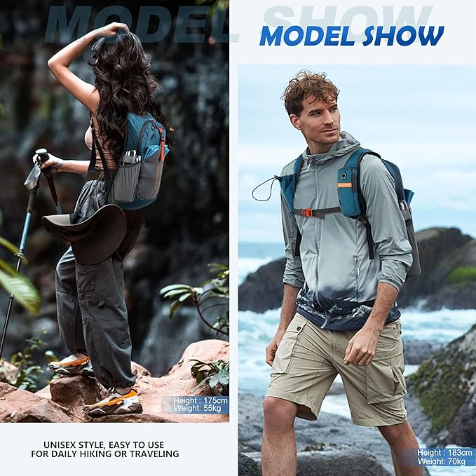 BECOJADDE 15L Small Hiking Backpack - Image 8