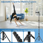 Nineigh Phone Tripod, Aluminum Alloy Selfie Stick Tripods, Compatible - Image 4
