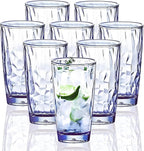 15Oz Shatterproof Tritan Drinking Glasses Unbreakable Acrylic Glasses Drinkware by VEILEDGEM