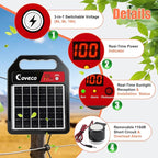 3in1 20Miles Solar Electric Fence Charger - Image 2