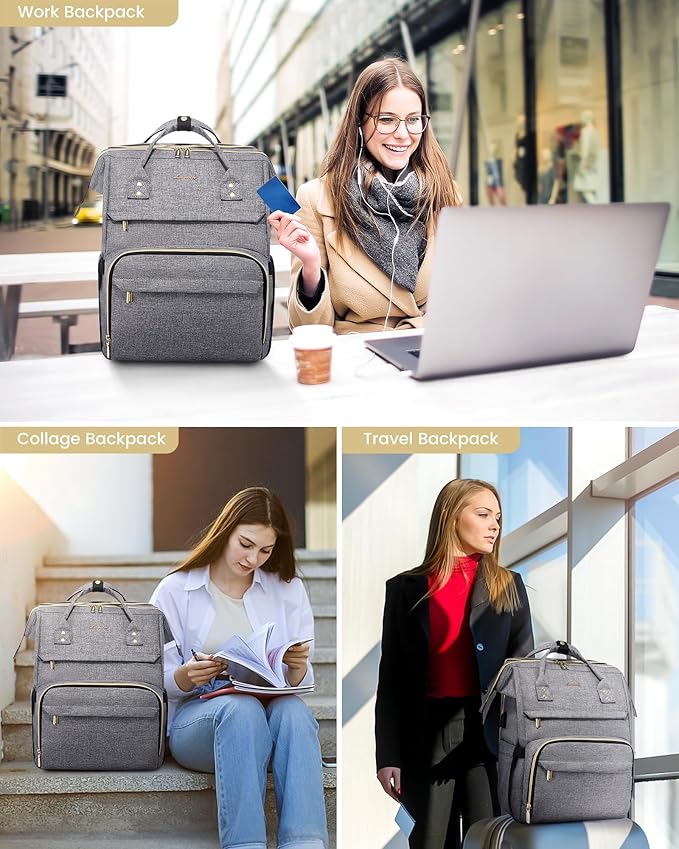 LOVEVOOK Laptop Backpack for Women, 15.6 Inch Travel Backpack - Image 8