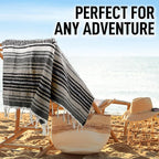Hydration Nation Authentic Large Handwoven Mexican Blanket - Image 5