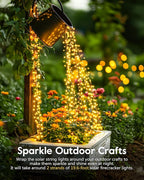 120LED 10FT Solar Fairy Lights Outside Waterproof, 8 Lighting Modes IP65 - Image 8