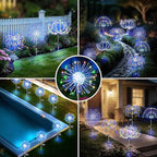Solar Garden Lights Outdoor, 2 Pack 120 LED Twinkling Firework Lights Decorative - Image 5