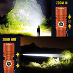Rechargeable Tactical Flashlights, High Lumens Small Mini USB-C LED Flashlight - Image 6