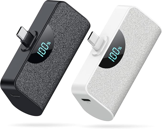 Mini Portable Charger 5200mAh Power Bank, 3A PD USB C Cell Phone Portable Power by Swyop