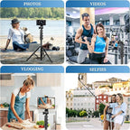Nineigh Phone Tripod, Aluminum Alloy Selfie Stick Tripods, Compatible - Image 2