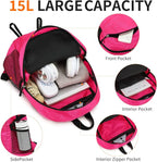 Small Hiking Backpack 15L Travel Lightweight Hiking Packable Daypack - Image 5