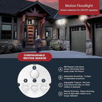 HALO FGS Ultra Bright Outdoor LED Security Floodlight, 120-227V w/CCT & Lumen - Image 3