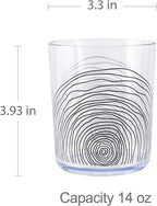 bzyoo BPA-Free Designed Dishwasher Safe 14 oz Plastic Tumbler Set which is - Image 6