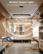 Rechargeable Motion Sensor Ceiling Light, Full Metal Pendant Lights, Battery - Image 3