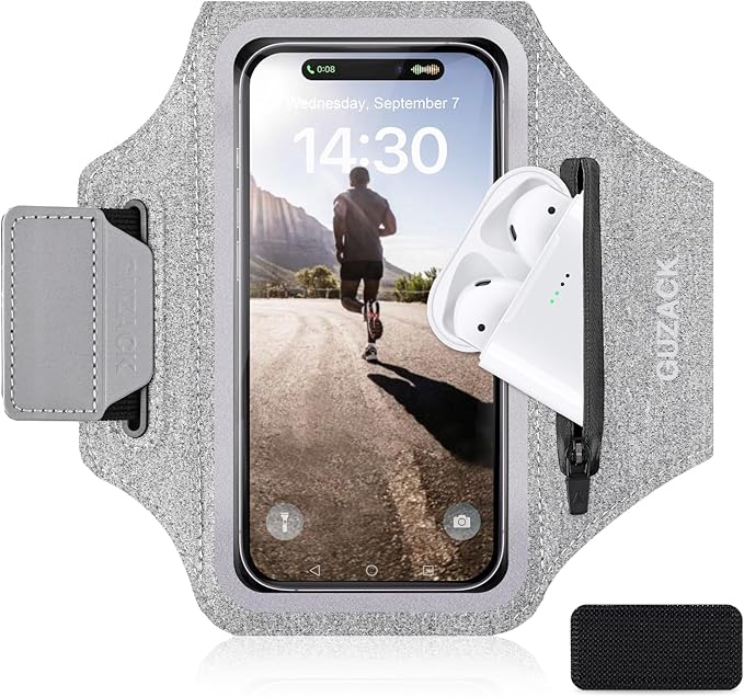 GUZACK Running Armband Case for iPhone 17/16/15/14/13 Pro Max, Galaxy by GUZACK