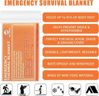 QIO CHUANG Emergency Mylar Thermal Blankets -Space Blanket Survival kit Camping - Image 3
