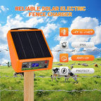 20 Miles Solar Powered Electric Fence, 6-12KV Adjustable Output Solar Charger - Image 3