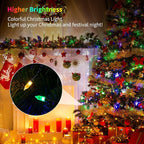 Christmas Lights Battery Operated 4 Pack 8 Feet 20 LED String Lights on Green - Image 5