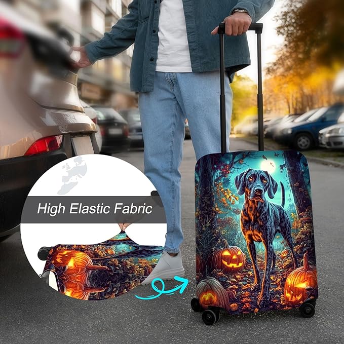 Luggage Cover Protector for 19-20 Inch Suitcases, TSA Approved Elastic Travel - Image 4